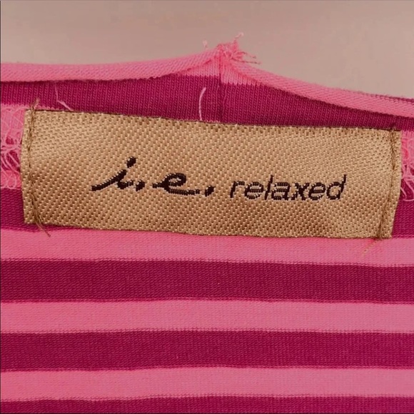 NWOT Pink/Raspberry Striped Shirt Top S - Picture 6 of 7